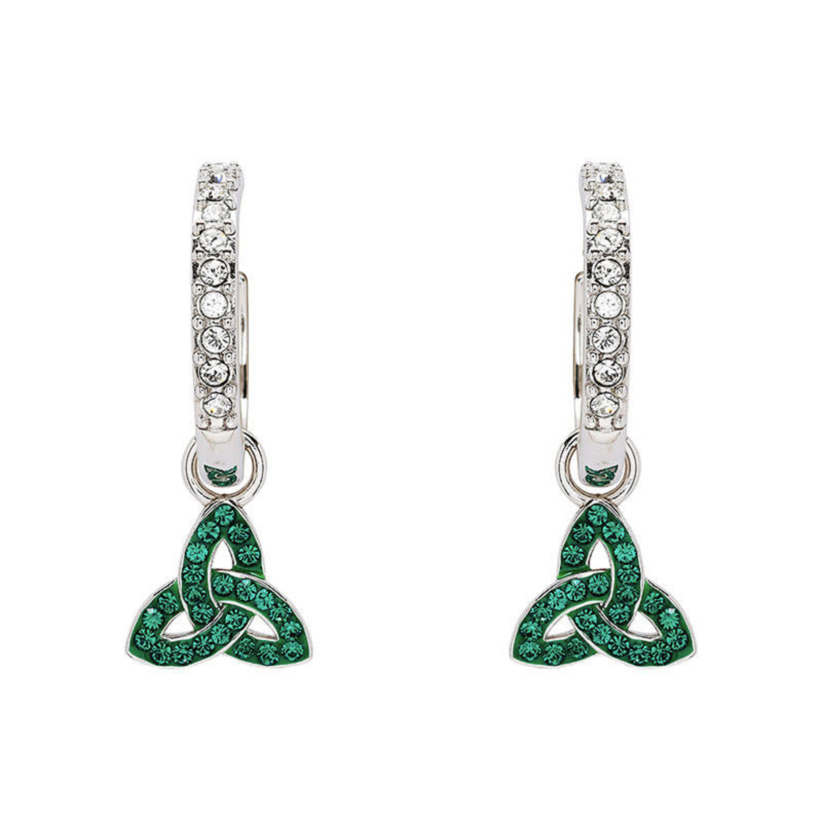 EARRINGS SHANORE STERLING CRYSTAL TRINITY DROP EARRINGS