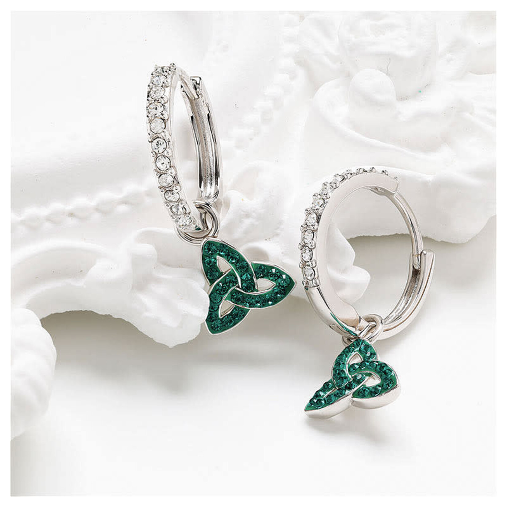 EARRINGS SHANORE STERLING CRYSTAL TRINITY DROP EARRINGS