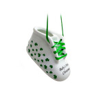 ORNAMENTS BABY'S FIRST CHRISTMAS BABY SHOE ORNAMENT
