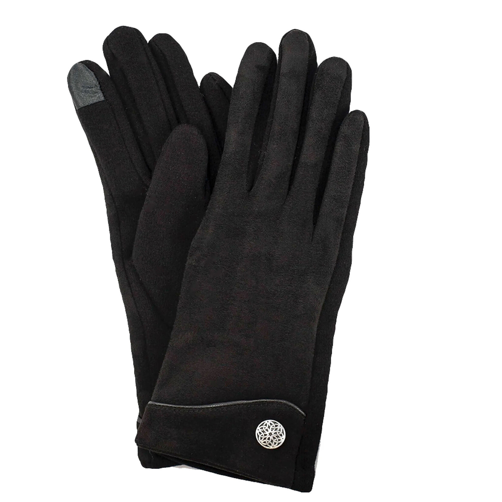 ACCESSORIES LADIES CELTIC BUTTON GLOVES - Black