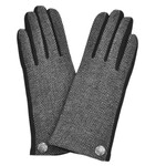 ACCESSORIES LADIES CELTIC BUTTON GLOVES HERRI - Blk/Wht