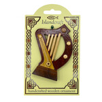 ORNAMENTS ISLANDCRAFT WOOD ORNAMENT - Irish Harp