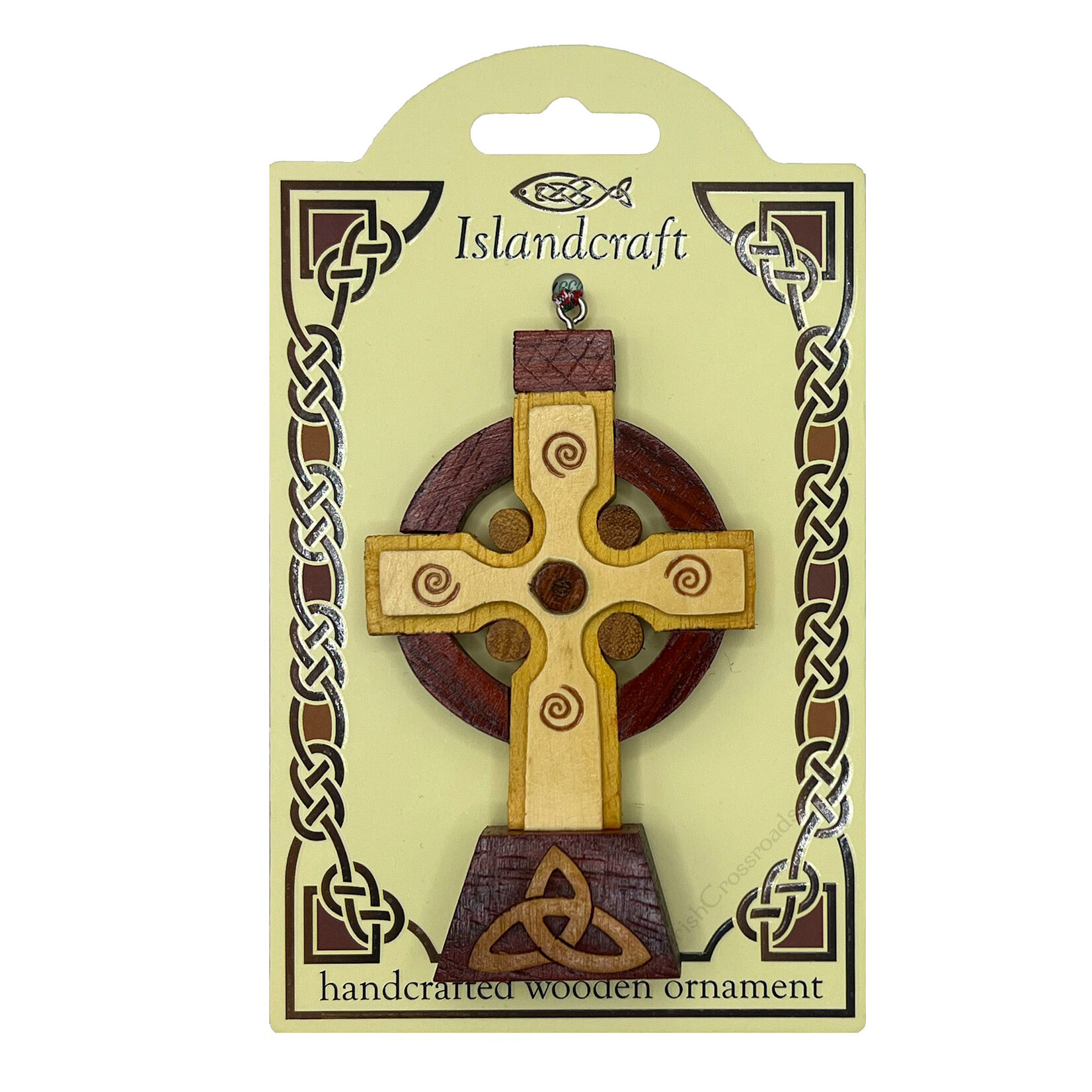 ORNAMENTS ISLANDCRAFT WOOD ORNAMENT - Celtic High Cross