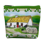 ACCESSORIES ZIP COIN PURSE - Land of Shamrocks