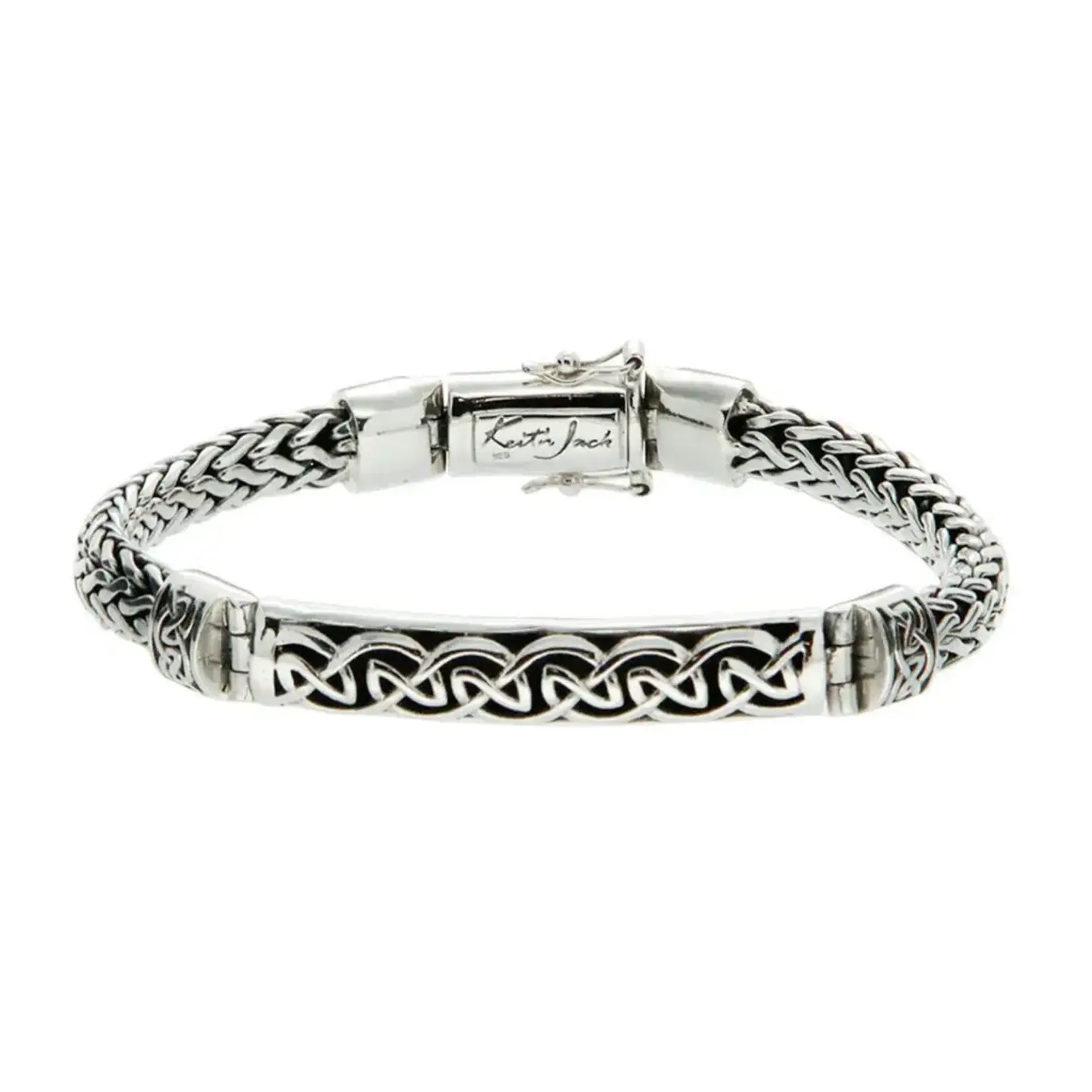 BRACELETS & BANGLES KEITH JACK STERLING DRAGON WEAVE ETERNITY BRACELET