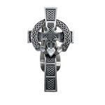 KEYCHAINS/CAR/ETC CELTIC CROSS CLADDAGH VISOR CLIP