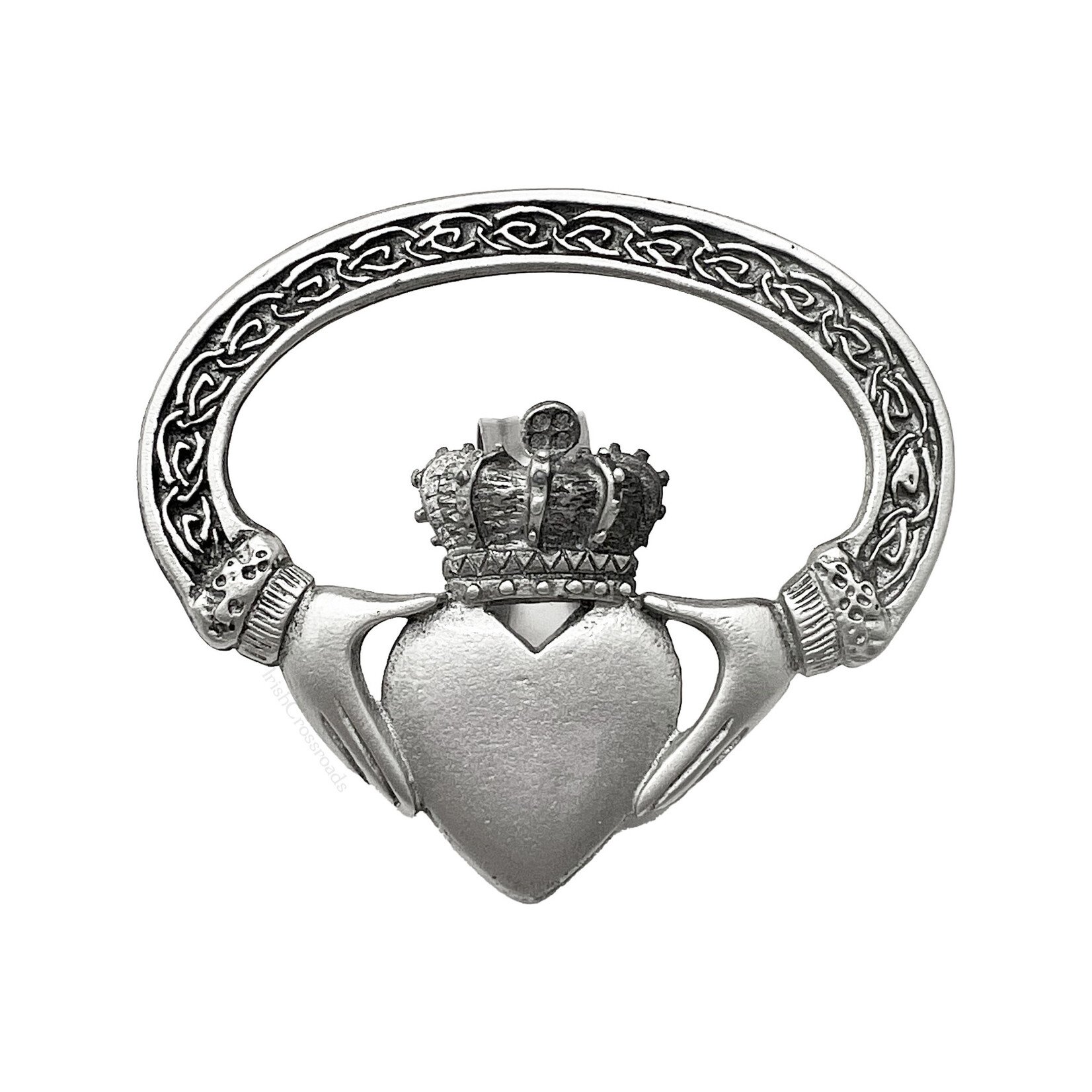 KEYCHAINS/CAR/ETC CLADDAGH CELTIC VISOR CLIP
