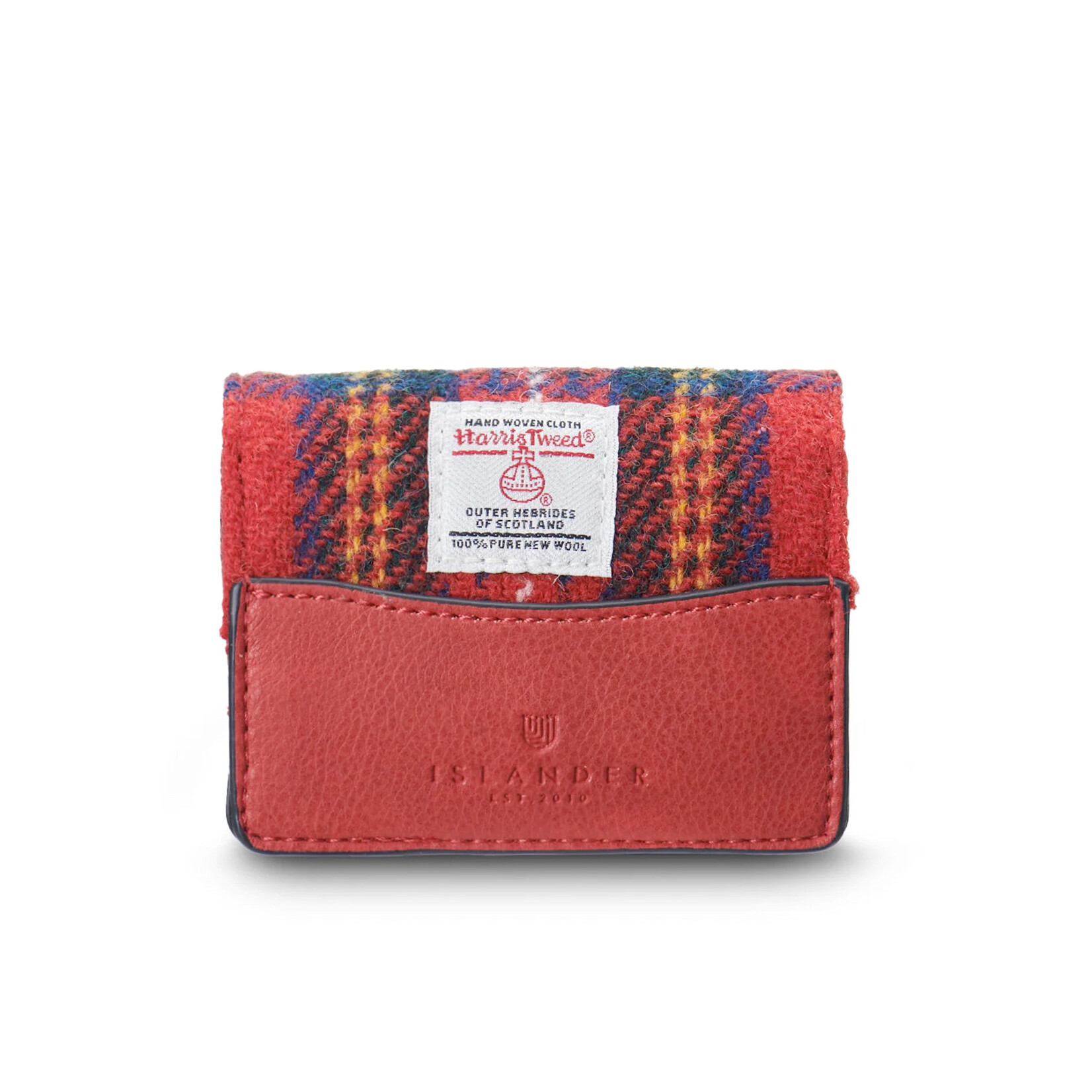 ACCESSORIES ISLANDER CARD CASE w HARRIS TWEED Royal Stewart