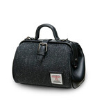 ACCESSORIES ISLANDER MINI DOCTOR BAG w HARRIS TWEED Black Herringbone