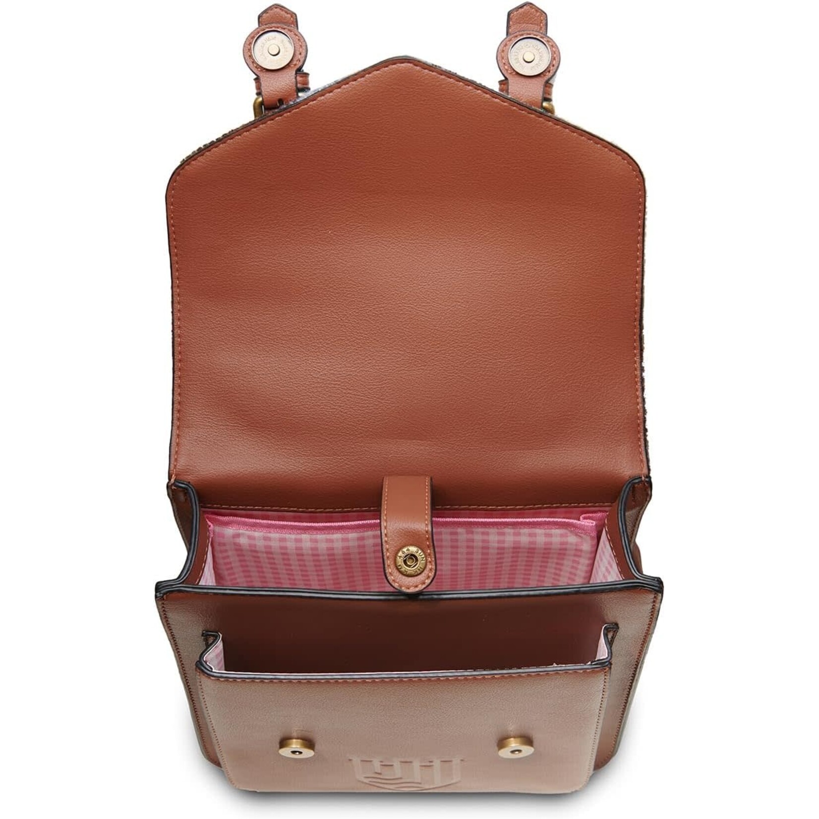 ACCESSORIES ISLANDER CALTON BACKPACK w HARRIS TWEED Chestnut & Blue Tartan