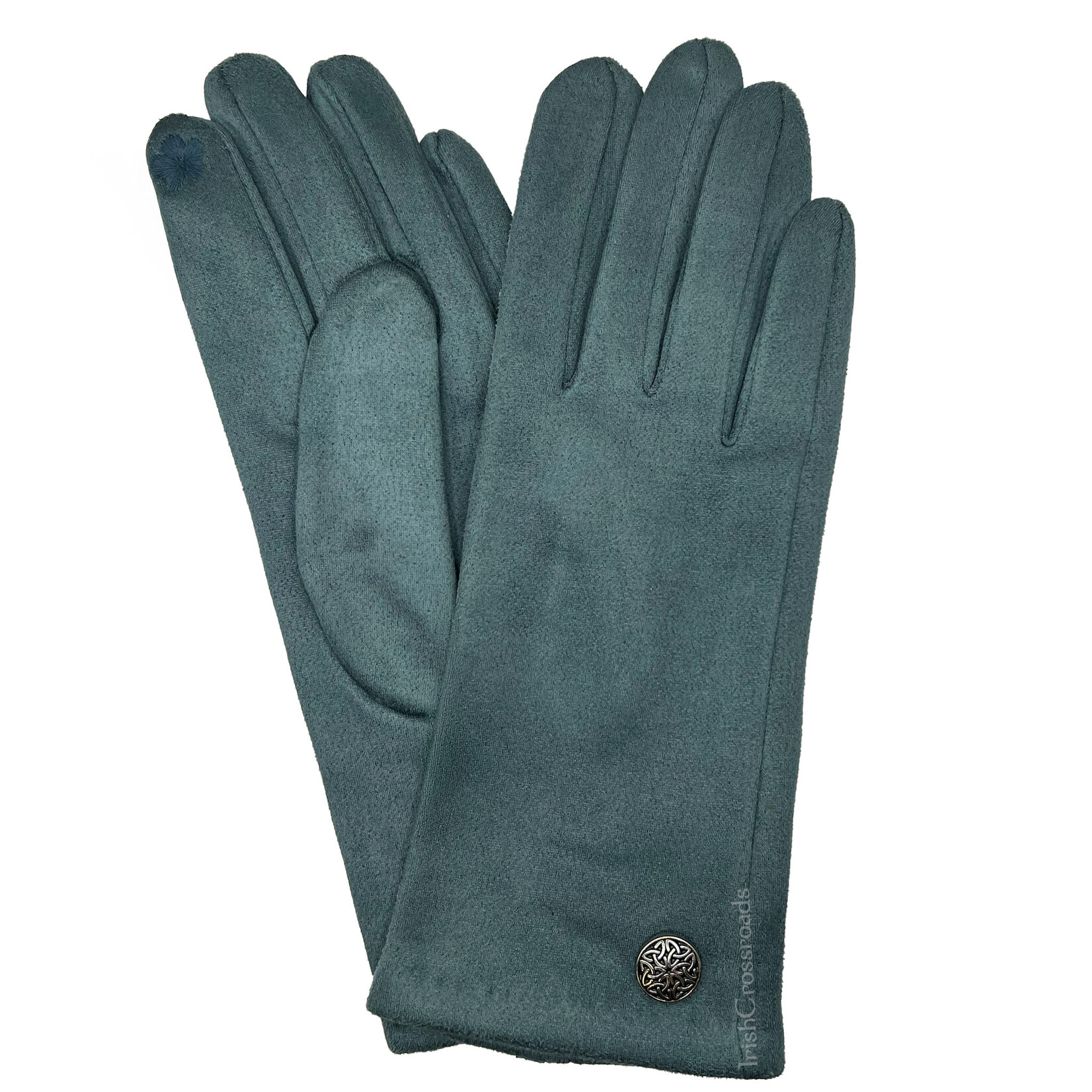 ACCESSORIES LADIES CELTIC BUTTON GLOVES - Blu/Gry