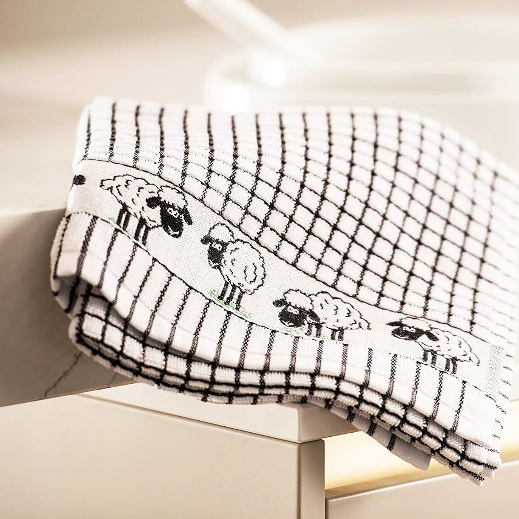 KITCHEN & ACCESSORIES POLI-DRI JACQUARD TOWEL with SHEEP