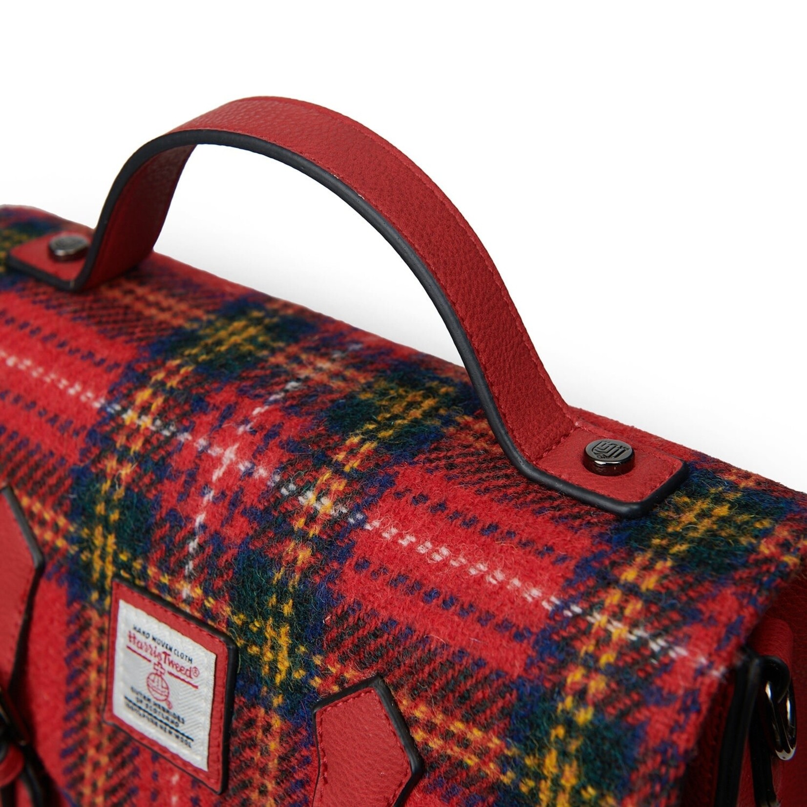 ACCESSORIES ISLANDER MEDIUM CALTON SATCHEL w HARRIS TWEED Royal Stewart