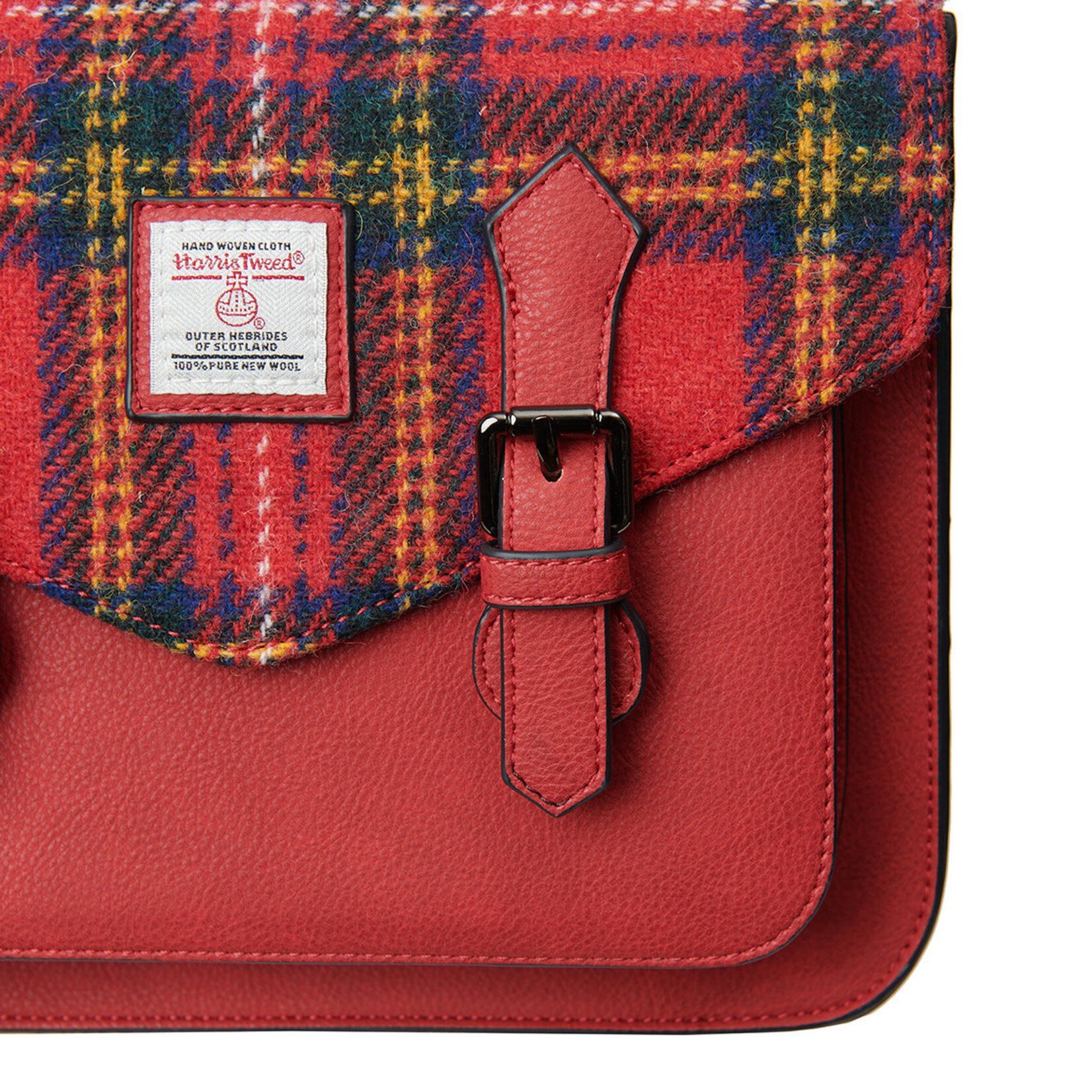 ACCESSORIES ISLANDER MEDIUM CALTON SATCHEL w HARRIS TWEED Royal Stewart