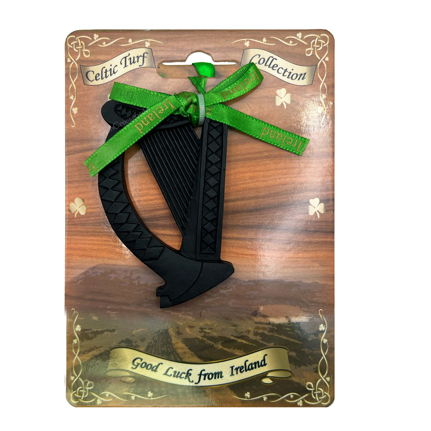 ORNAMENTS IRISH TURF HANGING ORNAMENT - HARP