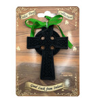 ORNAMENTS IRISH TURF HANGING ORNAMENT - CELTIC CROSS