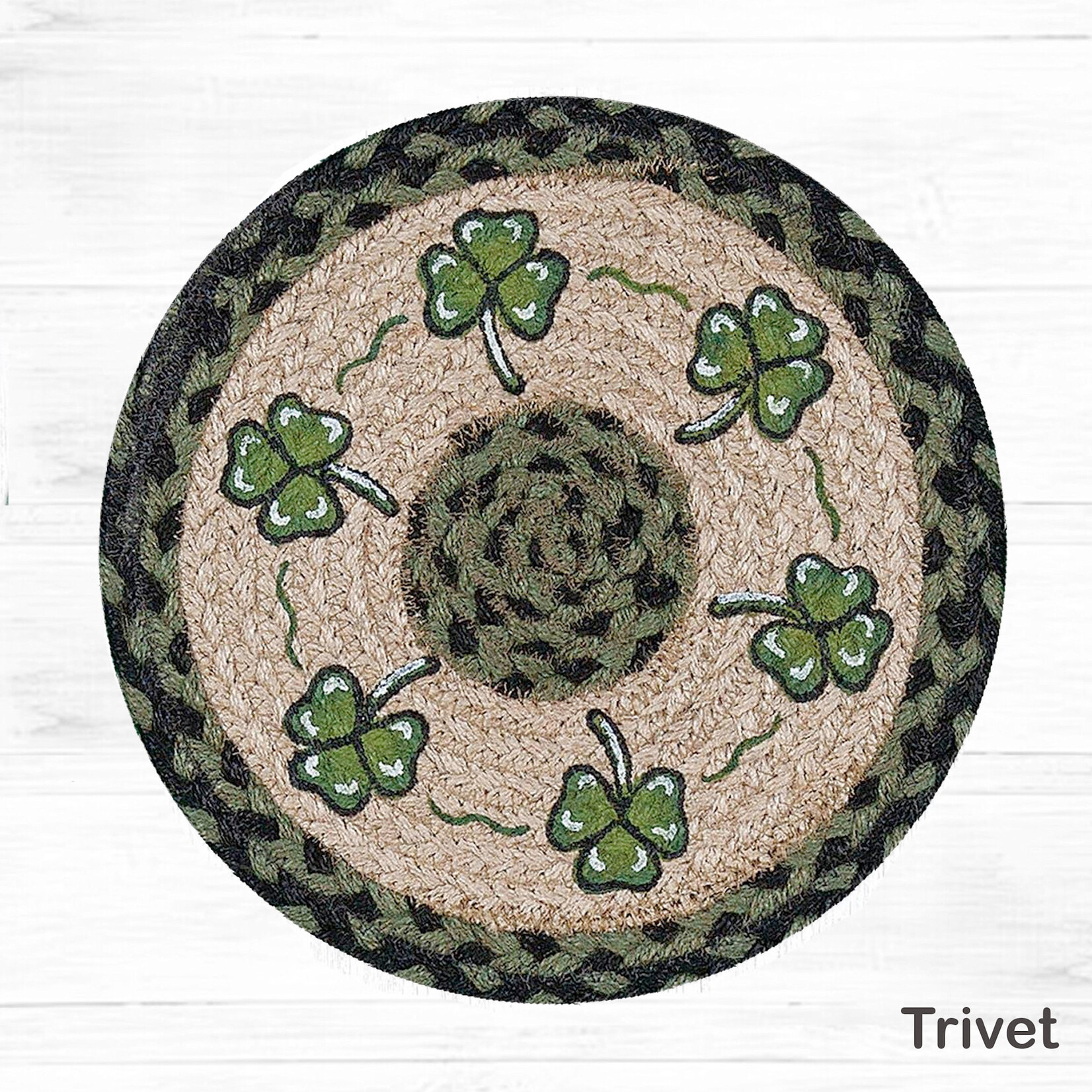 KITCHEN & ACCESSORIES SHAMROCKS JUTE TRIVET