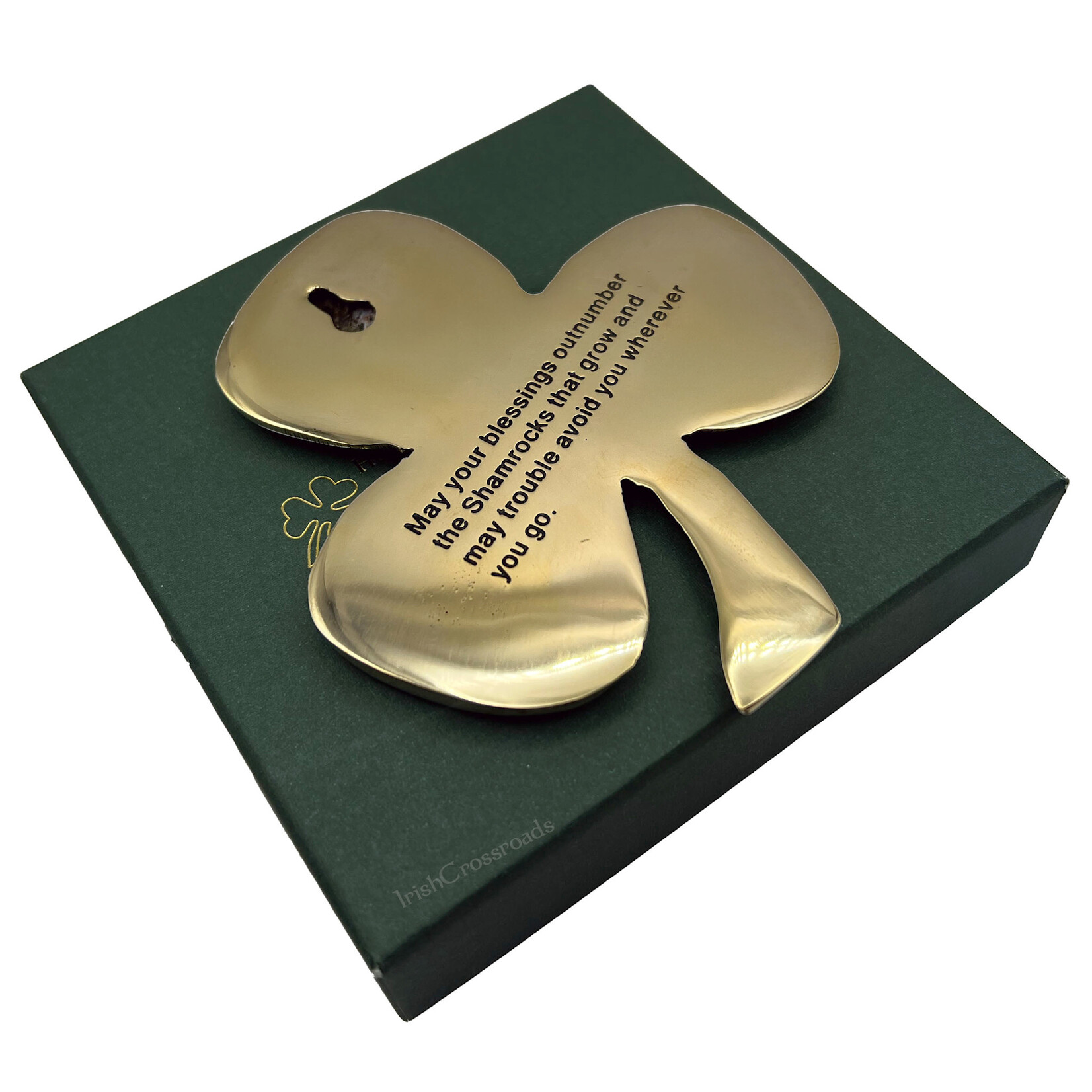 DECOR BRASS SHAMROCK