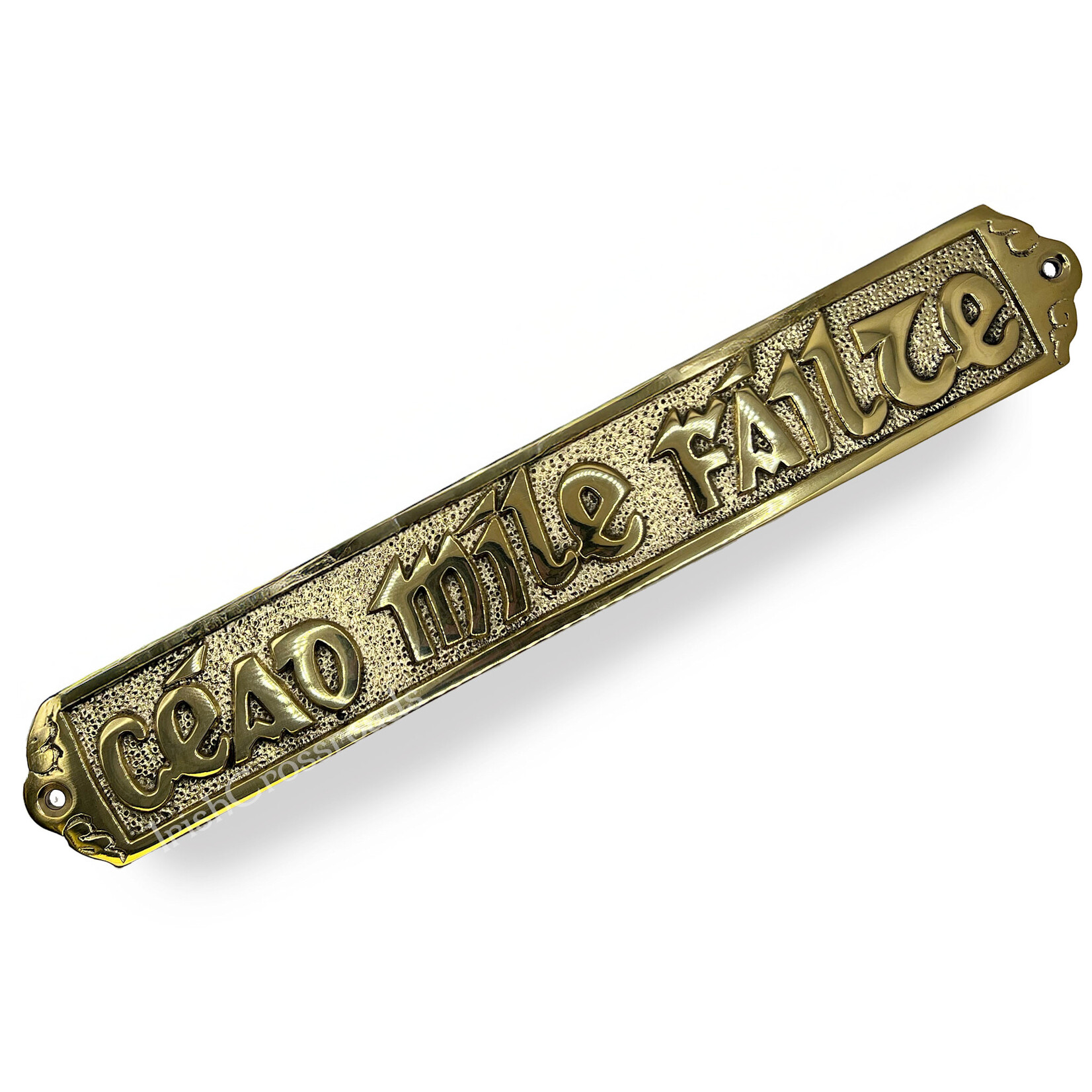 DECOR “CEAD MILE FAILTE” BRASS PLAQUE - Large