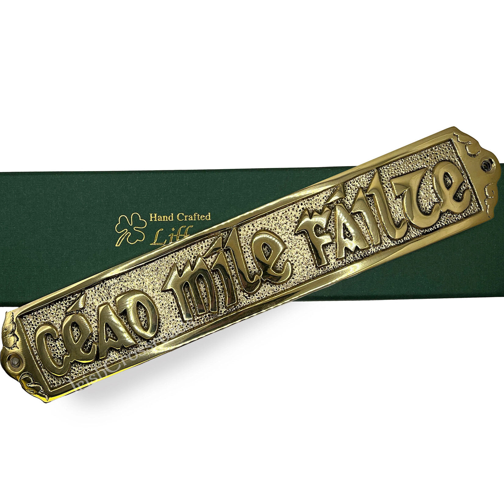 DECOR “CEAD MILE FAILTE” BRASS PLAQUE - Large