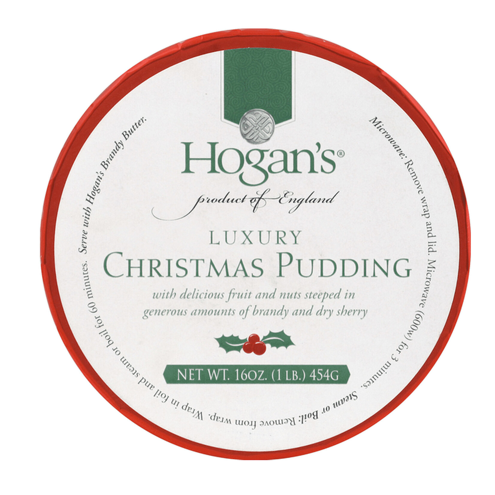 HOLIDAY TREATS HOGAN'S LUXURY CHRISTMAS PUDDING (454g)