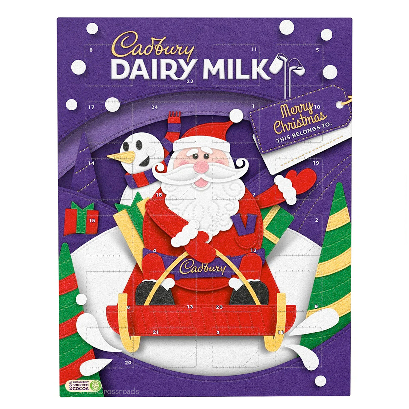CANDY CADBURY DAIRY MILK ADVENT CALENDAR (90g)