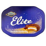 COOKIES & BISCUITS CLEARANCE: JACOB'S ELITE CHOCOLATE KIMBERLEY TIN (572g)