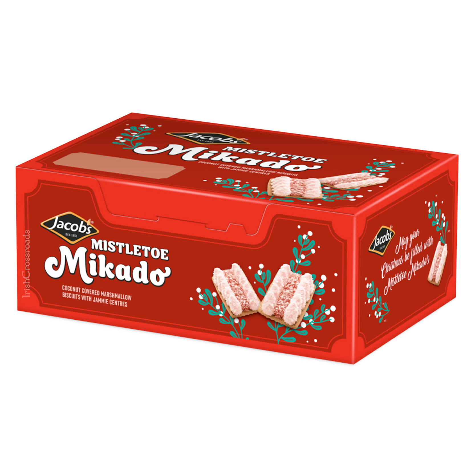 COOKIES & BISCUITS JACOBS MISTLETOE MIKADO CARTON (400g)
