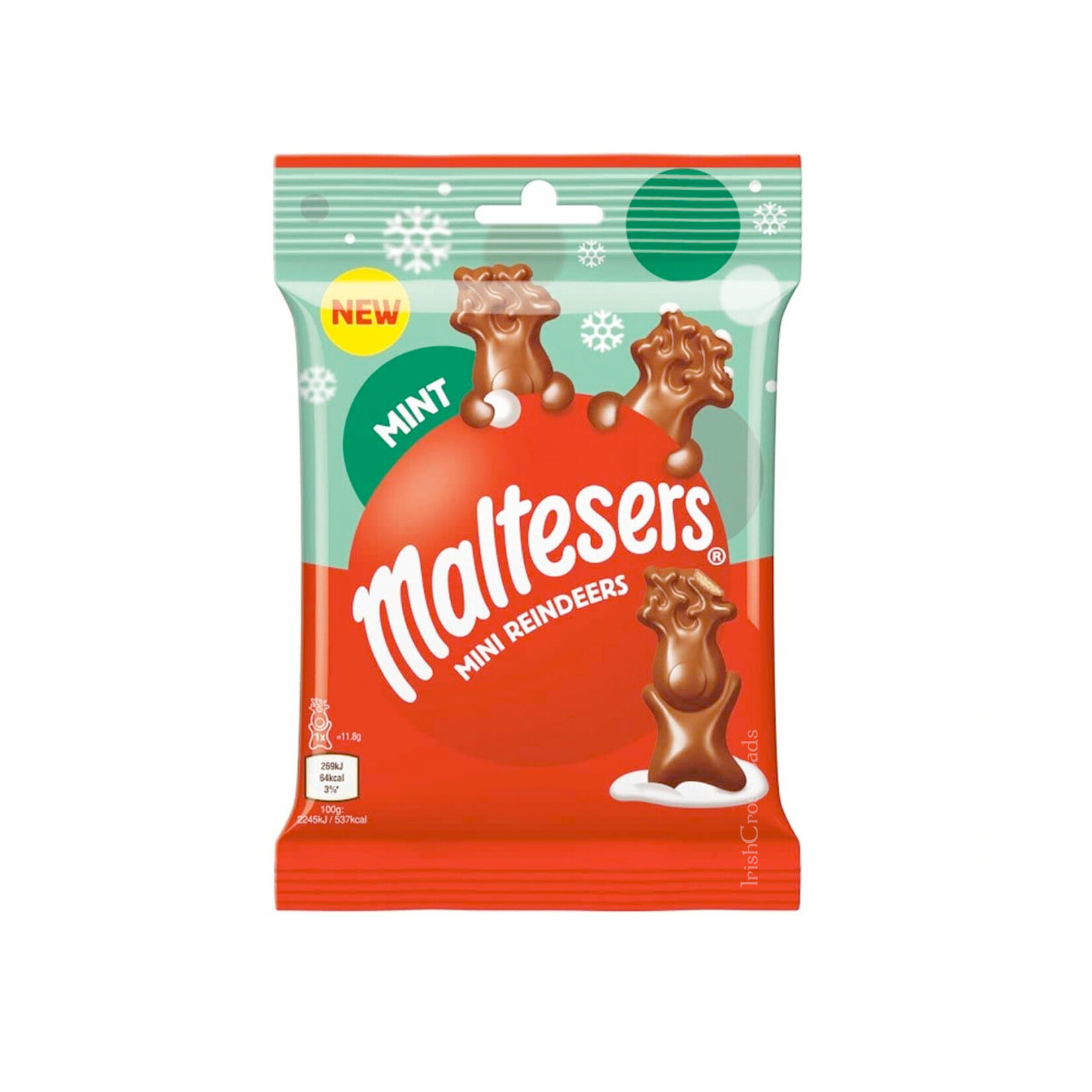 CANDY CLEARANCE: MARS MALTESERS MINI MINT REINDEER POUCH (59g)