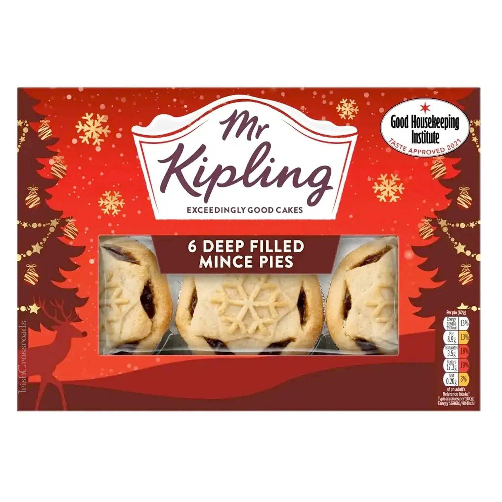 HOLIDAY TREATS MR. KIPLING MINCE PIES (366g) - 6pk