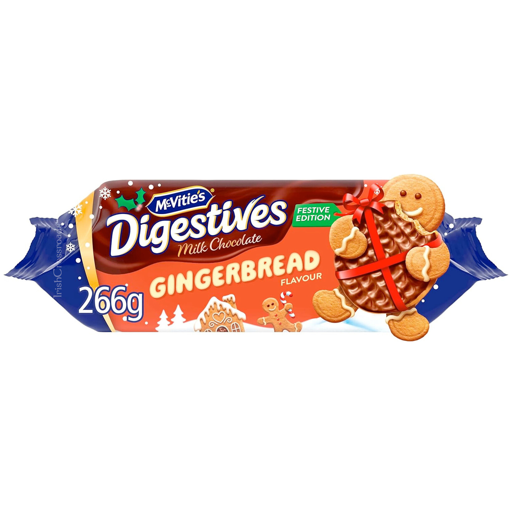 COOKIES & BISCUITS McVITIES GINGERBREAD CHOC DIGESTIVE BISCUITS (266g)