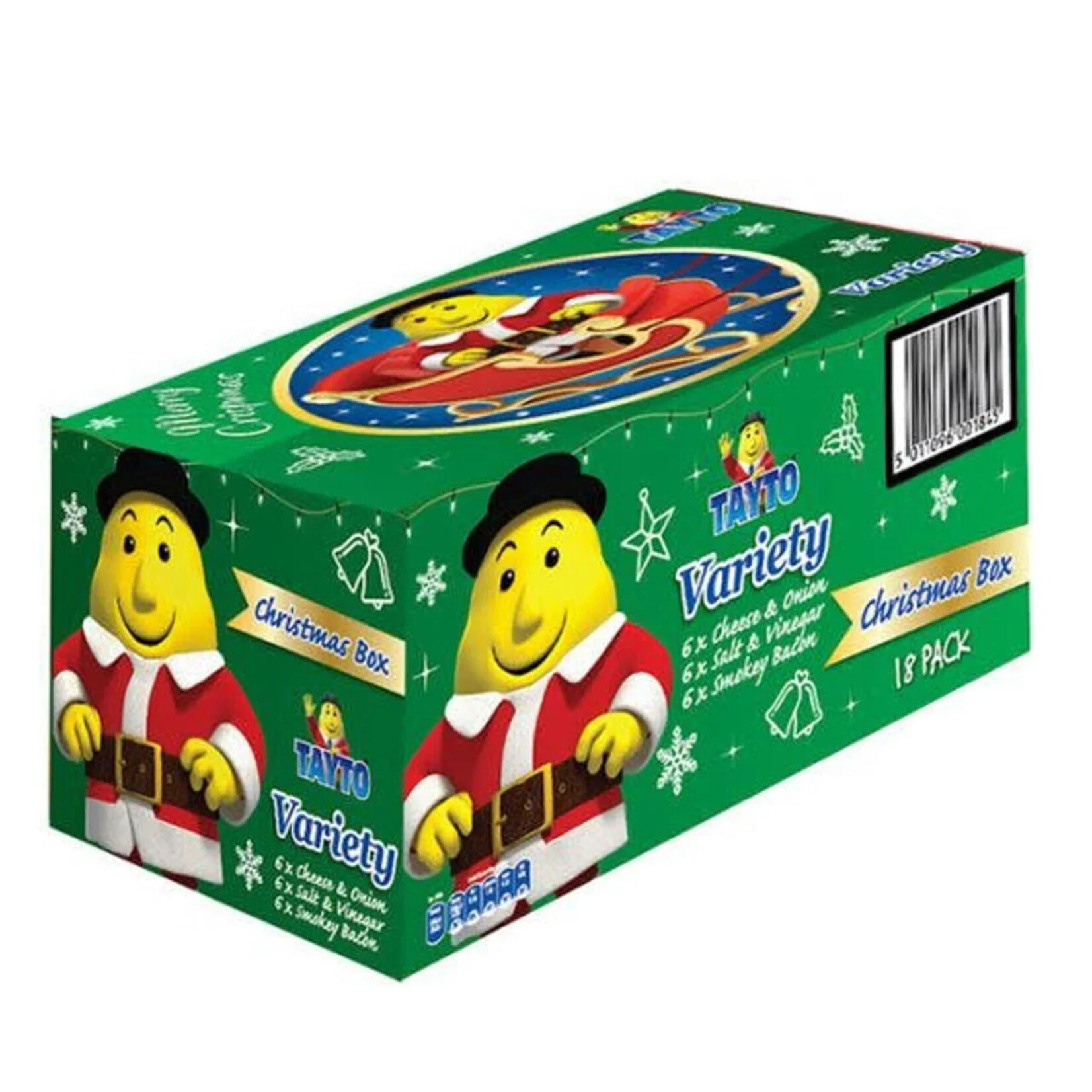 CRISPS / CHIPS TAYTOS ASSORTED CHRISTMAS BOX - (18x25g)