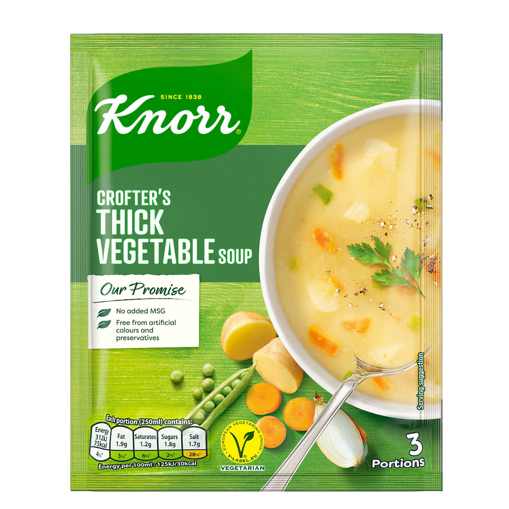 PANTRY STAPLES KNORR THICK VEGETABLE SOUP (63g)