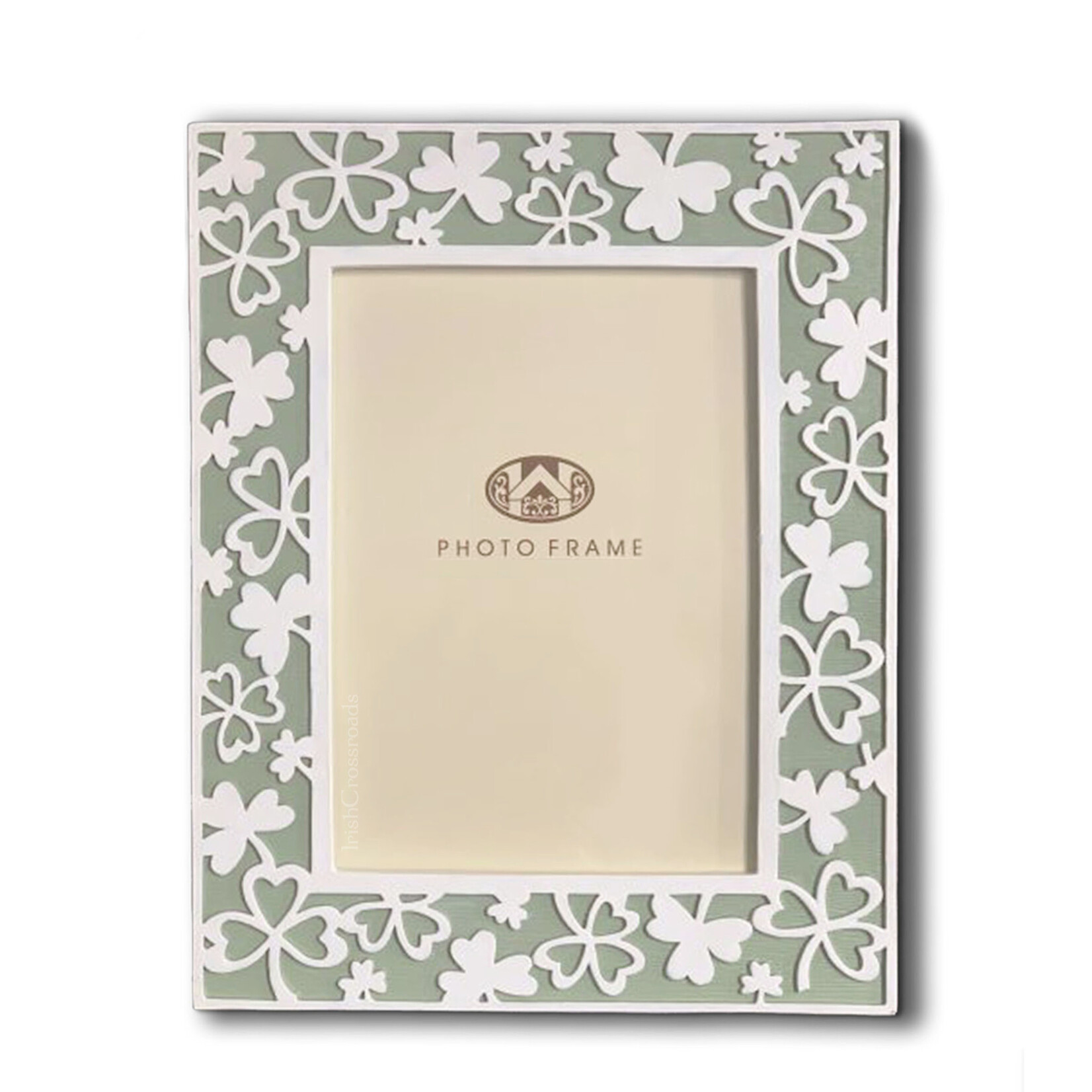 FRAME CARVED SHAMROCK PHOTO FRAME