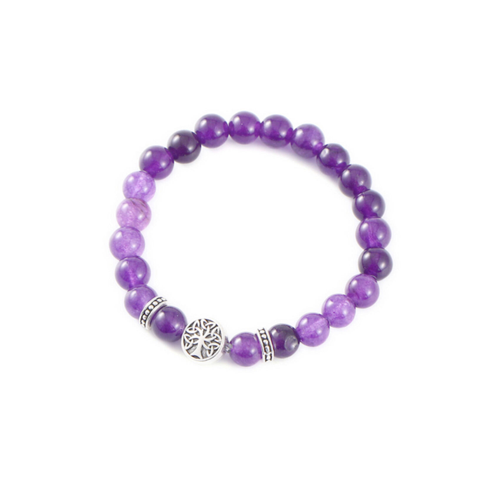 BRACELETS & BANGLES CELTIC TREE OF LIFE ENERGY BRACELET - Amethyst