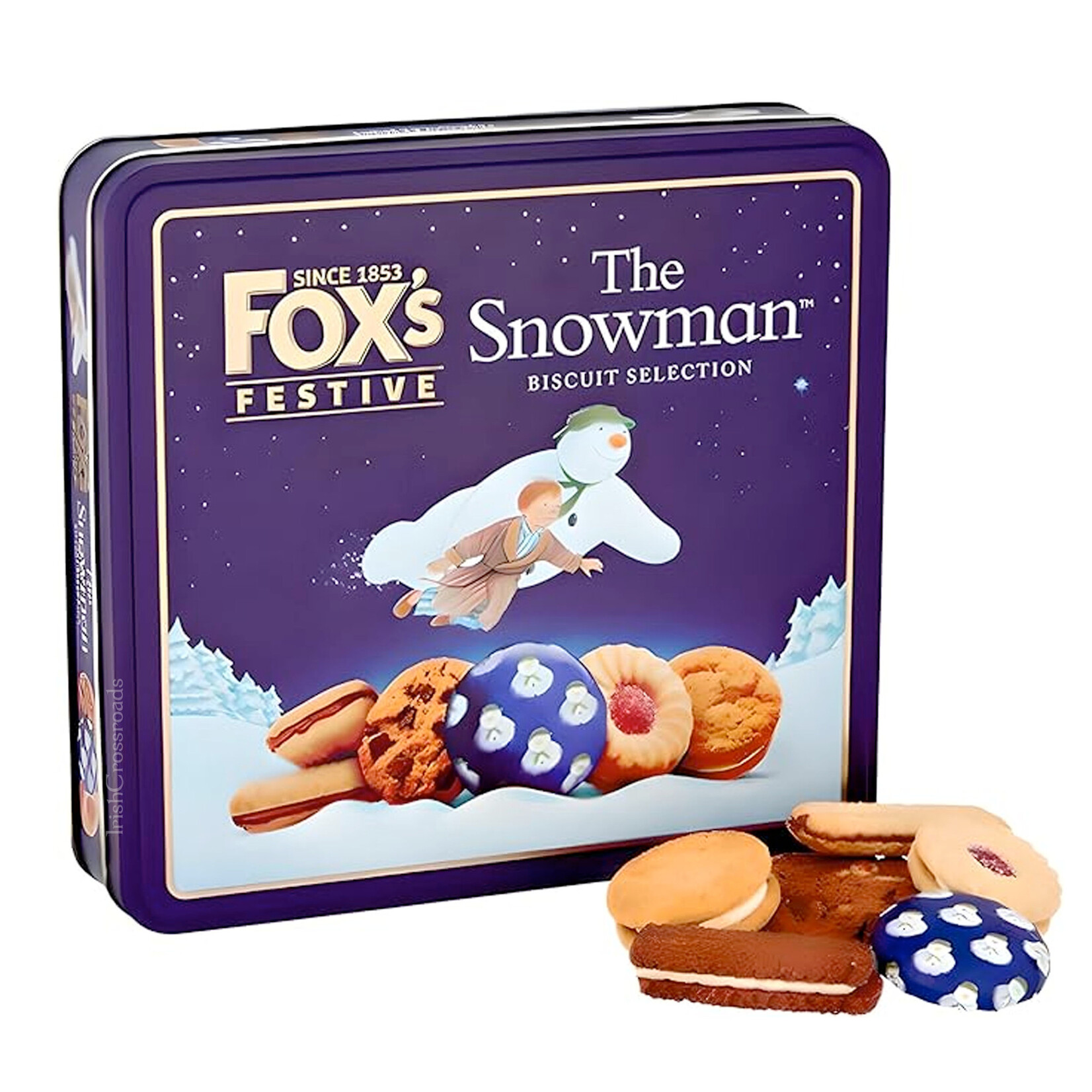 COOKIES & BISCUITS FOX'S 'The Snowman' FESTIVE TIN (350g)