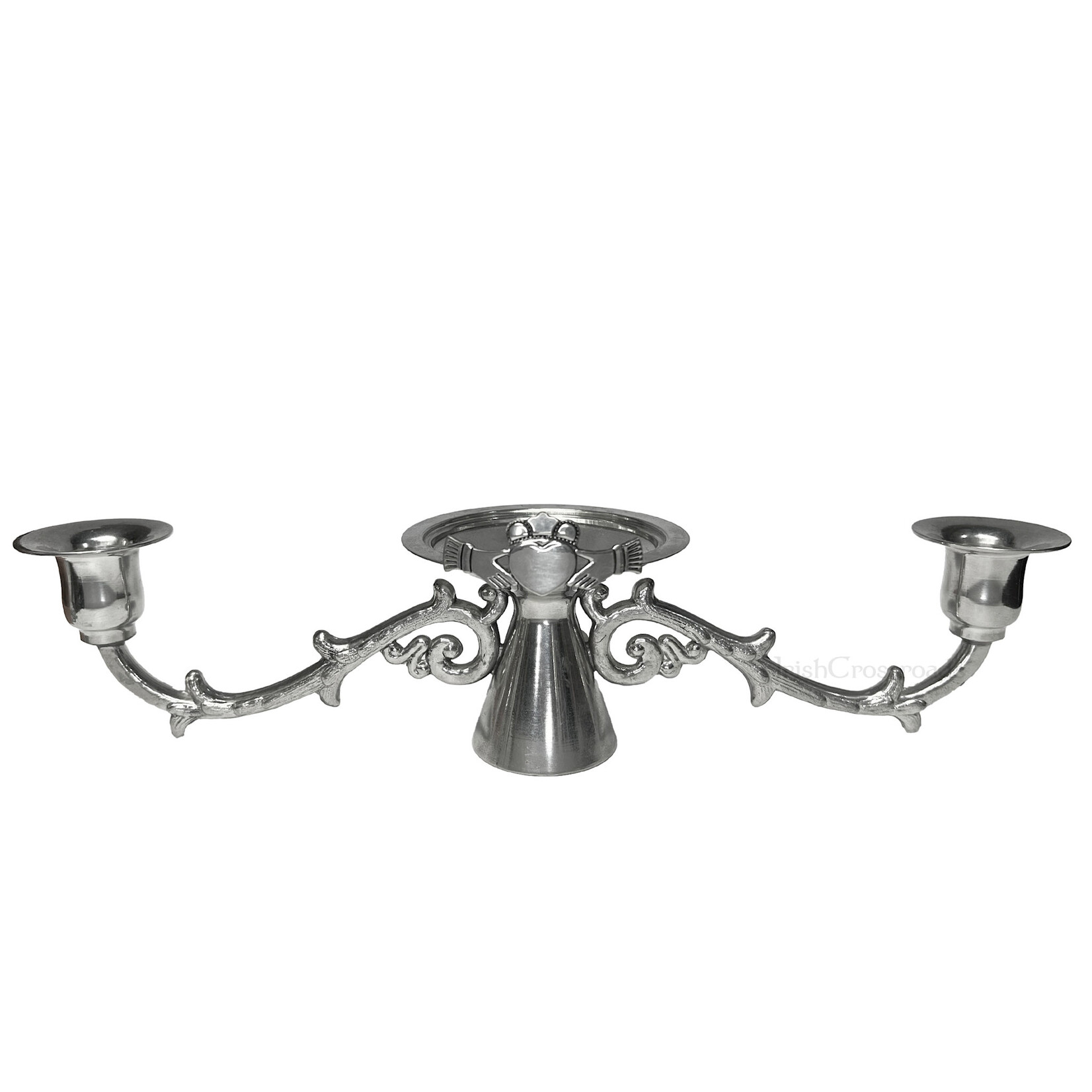 WEDDING ACCESSORIES MULLINGAR PEWTER CLADDAGH WEDDING UNITY CANDLE HOLDER