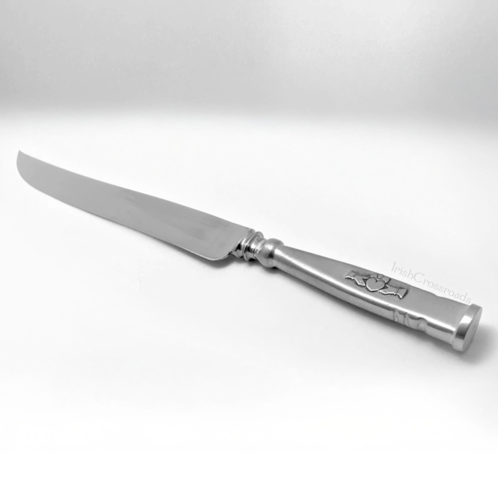WEDDING ACCESSORIES MULLINGAR PEWTER WEDDING CAKE KNIFE - Claddagh