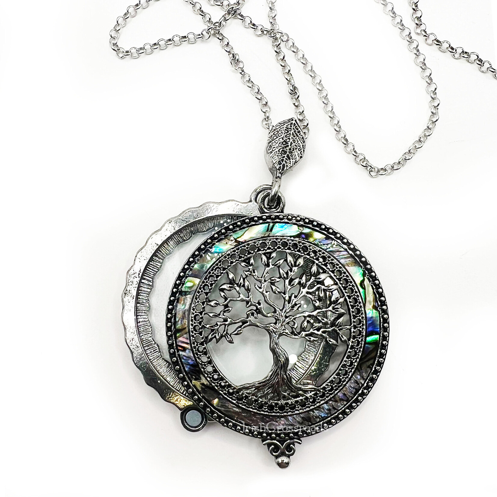 PENDANTS & NECKLACES TREE of LIFE MAGNIFYING GLASS PENDANT - 30" Chain