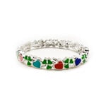 BRACELETS & BANGLES CHILDREN'S SHAMROCK HEART BANGLE
