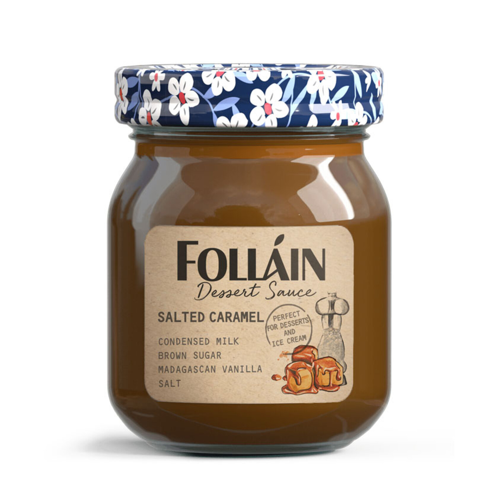 JAMS & SAUCES FOLLAIN DESSERT SAUCE - Salted Caramel