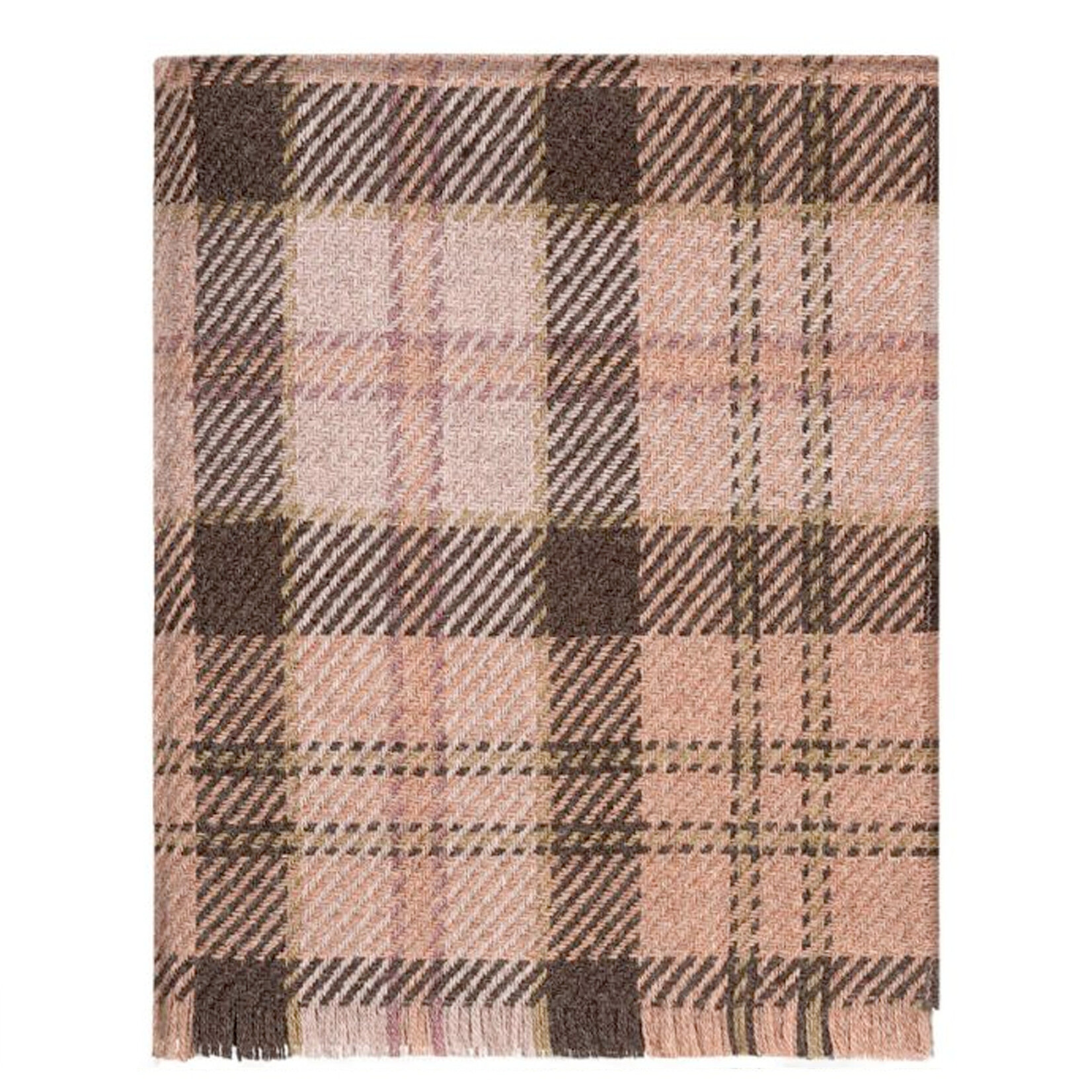 TAPESTRIES, THROWS, ETC. BRACKEN BRITISH WOOL BLANKET - Lochaber Blush