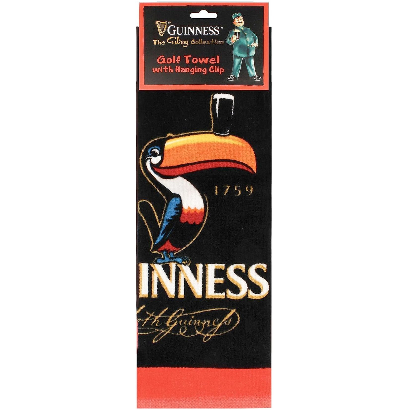 MISC NOVELTY GUINNESS GILROY TOUCAN GOLF TOWEL