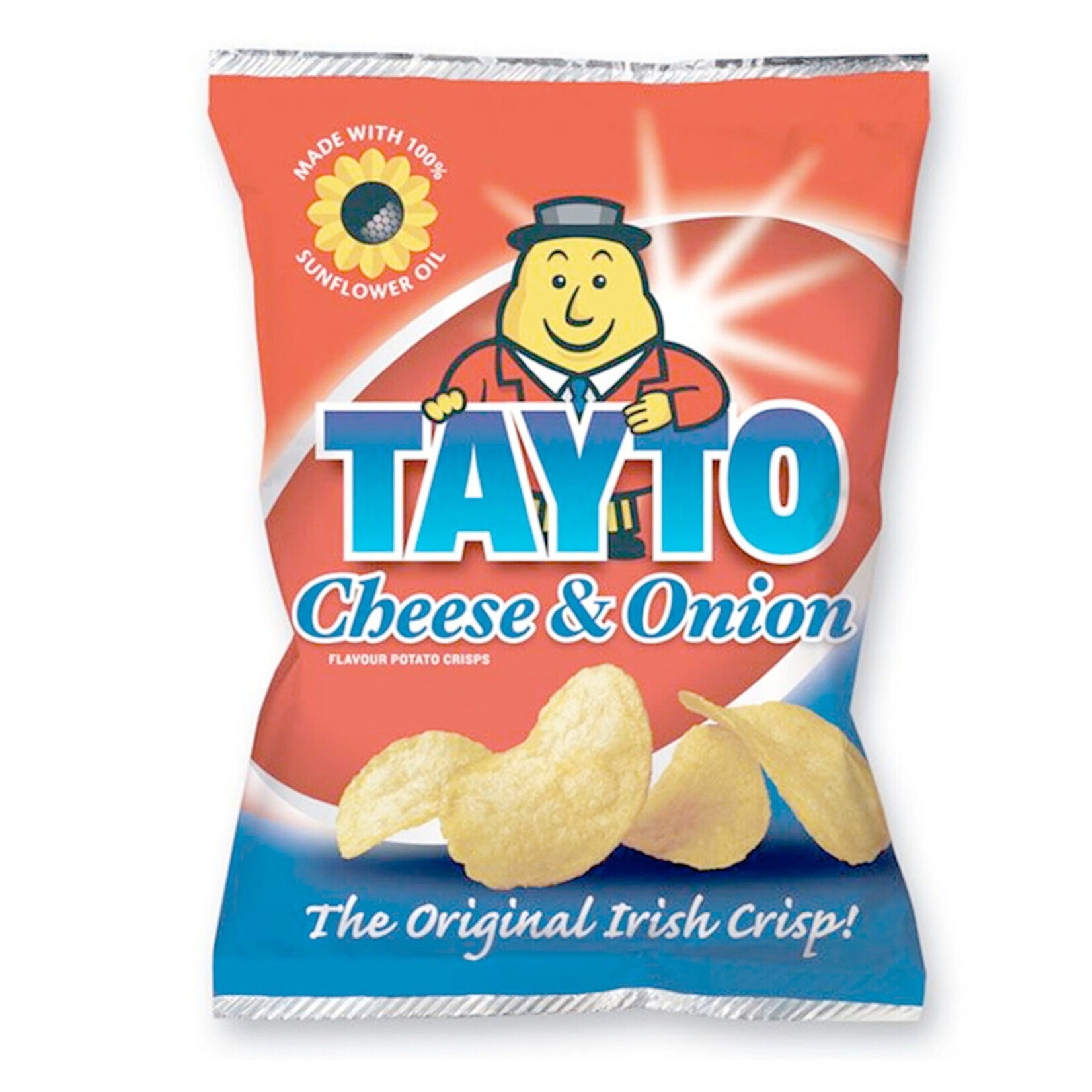 CRISPS / CHIPS TAYTO - SMALL BAG - CHEESE & ONION (35g)