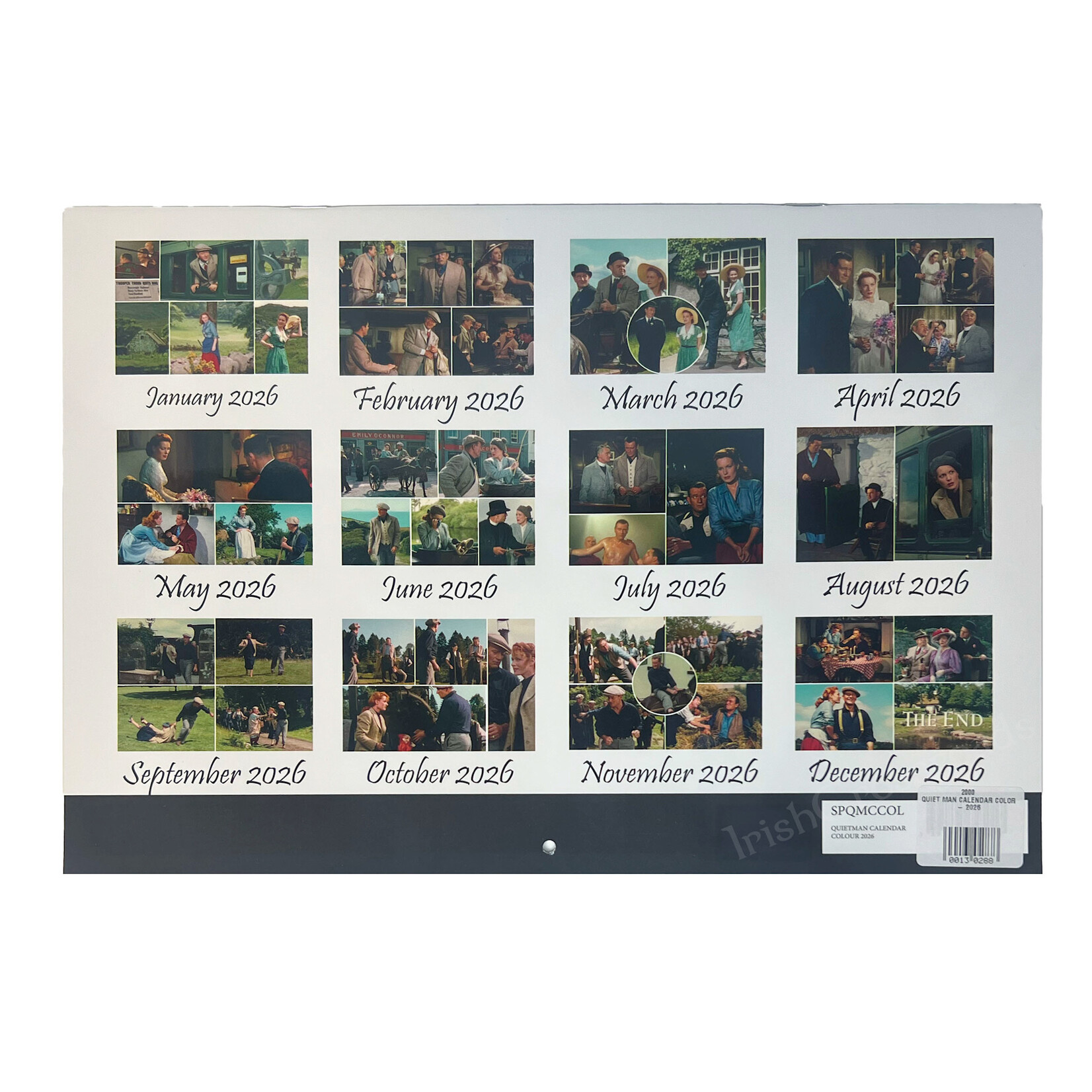 NOVELTY QUIET MAN CALENDAR COLOR - 2026