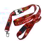 KEYCHAINS/CAR/ETC GUINNESS GILROY LANYARD - Red