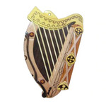 DECOR ISLANDCRAFT WOOD WALL ART - Irish Harp