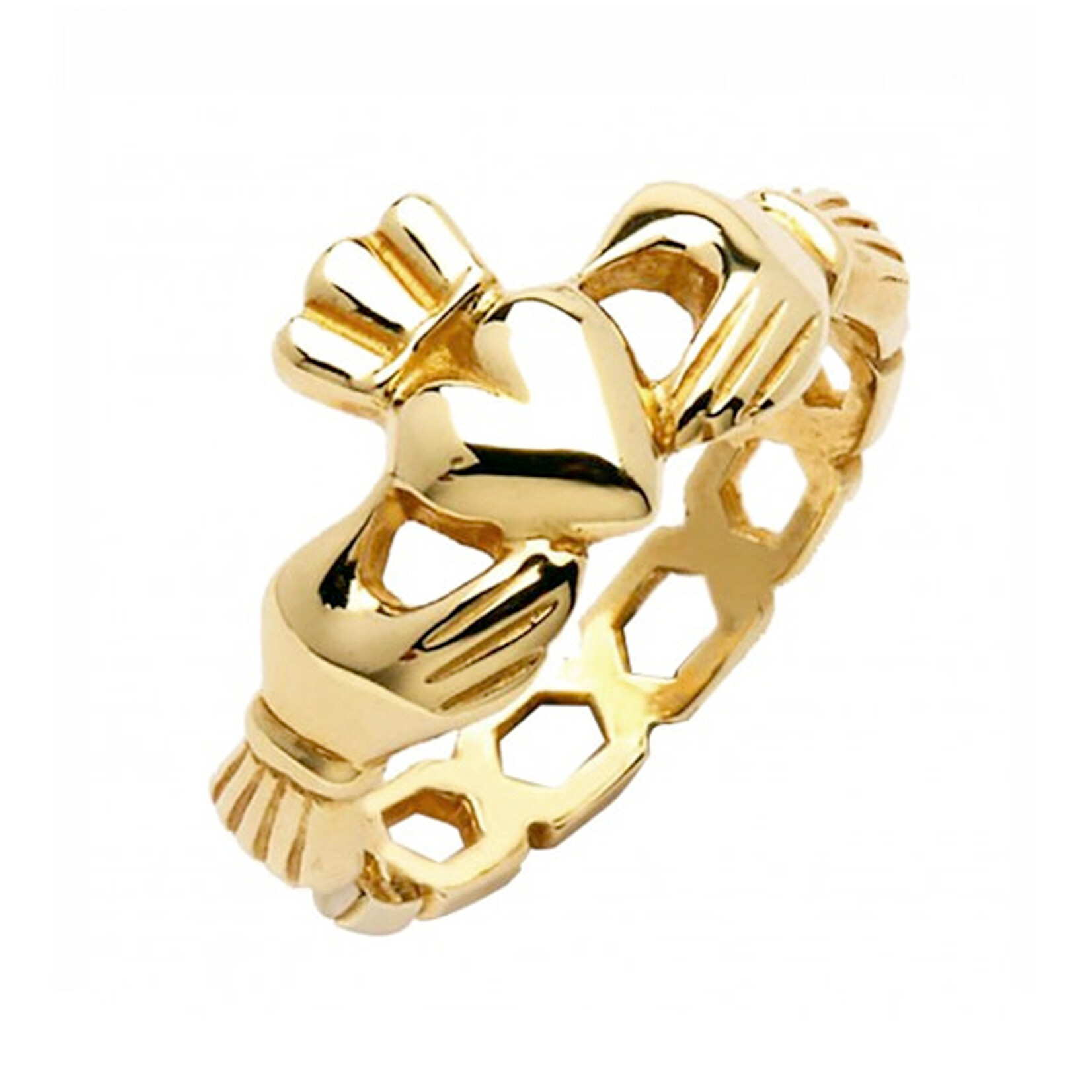 RINGS FADO 10KY CLADDAGH RING - Mask