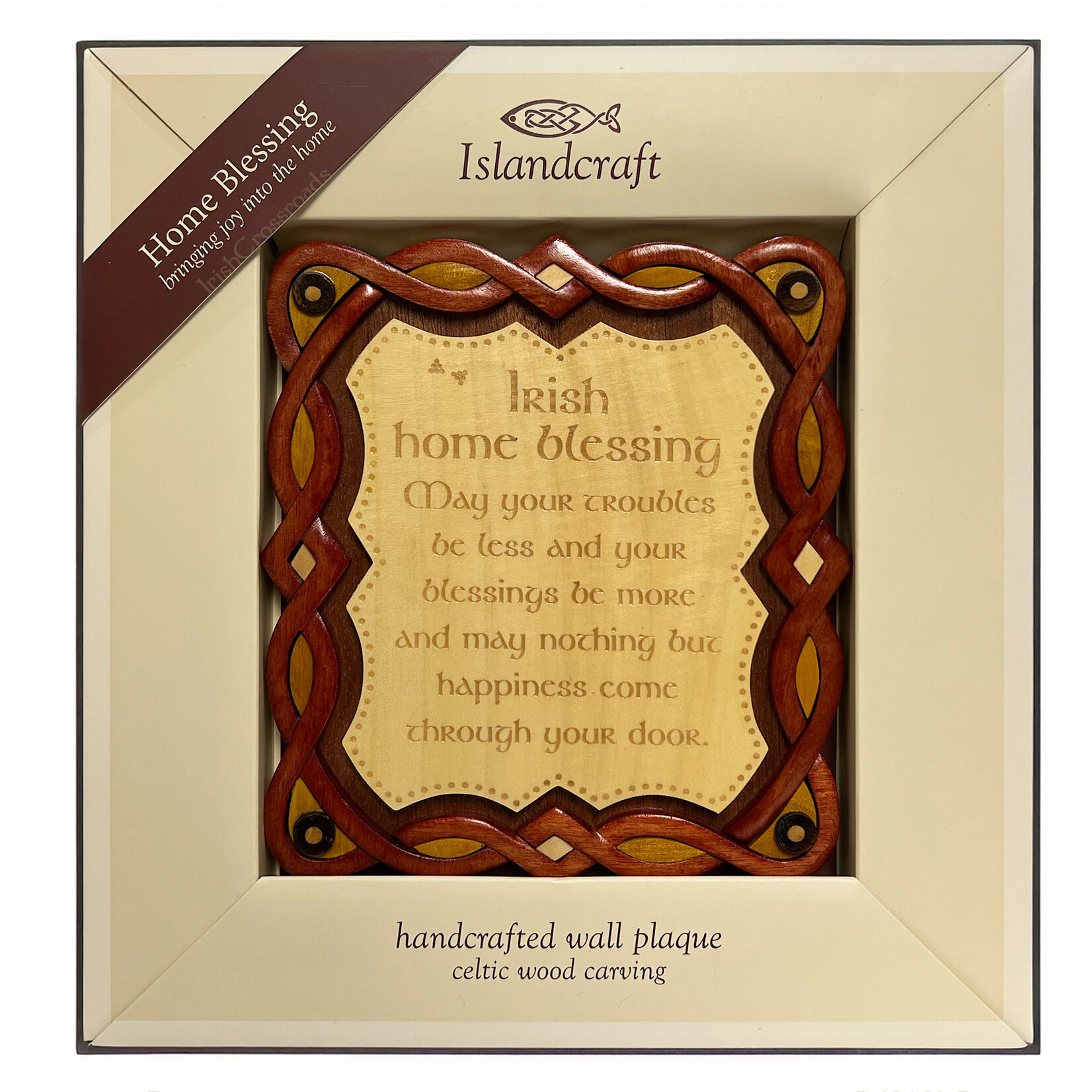 DECOR ISLANDCRAFT WOOD WALL ART - Irish Home Blessing