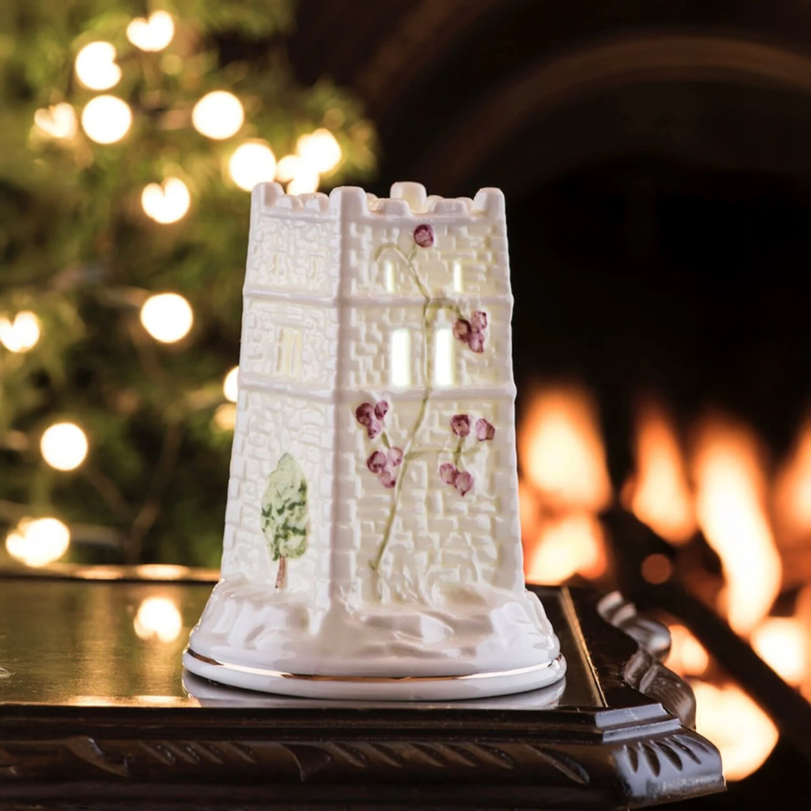 CANDLES & LIGHTING BELLEEK MONEA CASTLE LED VOTIVE - SIGNING PIECE